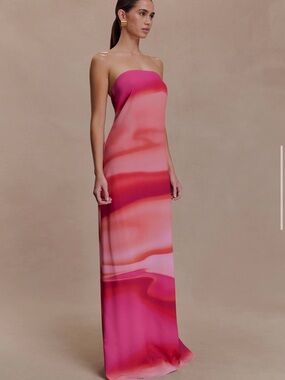 Meshki | Dresses | Meshki Brynn Orchid Knit Maxi Dress Pastel Pink S |  Poshmark